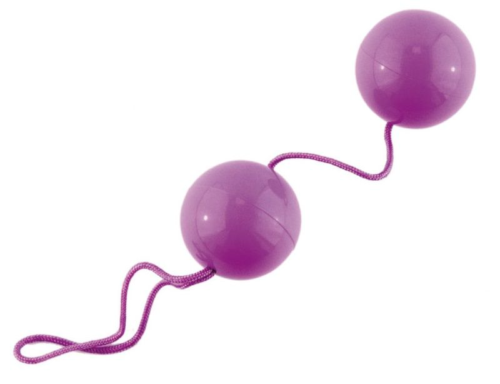Фиолетовые вагинальные шарики BI-BALLS - 0