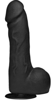 Черный фаллоимитатор The Perfect Cock With Removable Vac-U-Lock Suction Cup - 19 см. - 0