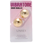 Шарики вагинальные золотые Vibratone dua-balls - 1