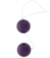Фиолетовые вагинальные шарики VIBRATONE DUO BALLS PURPLE BLISTERCARD - 0