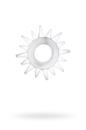 Прозрачное гелевое эрекционное кольцо-солнце - 1