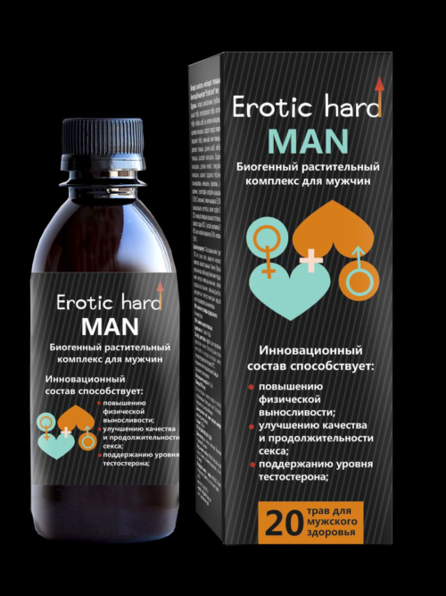 Мужской биогенный концентрат для усиления эрекции Erotic hard Man - 250 мл. - 0