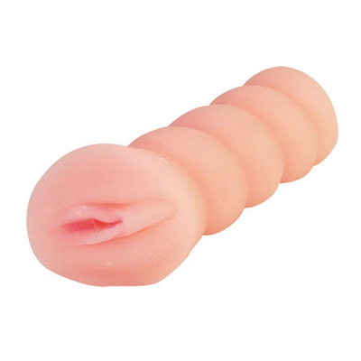 Мастурбатор-вагина с вибрацией и углублениями под пальцы - 16 см. - 0