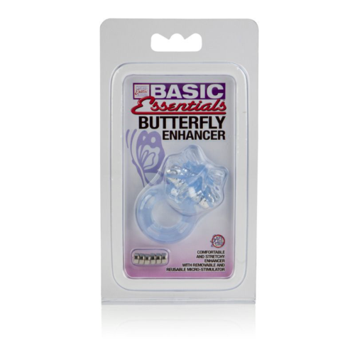 Эрекционное кольцо-бабочка Basic Essentials Butterfly Enhancer - 1