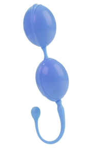 Голубые каплевидные вагинальные шарики L amour Premium Weighted Pleasure System - 0