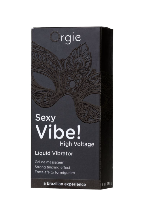 Гель для массажа ORGIE Sexy Vibe High Voltage с эффектом вибрации - 15 мл. - 5