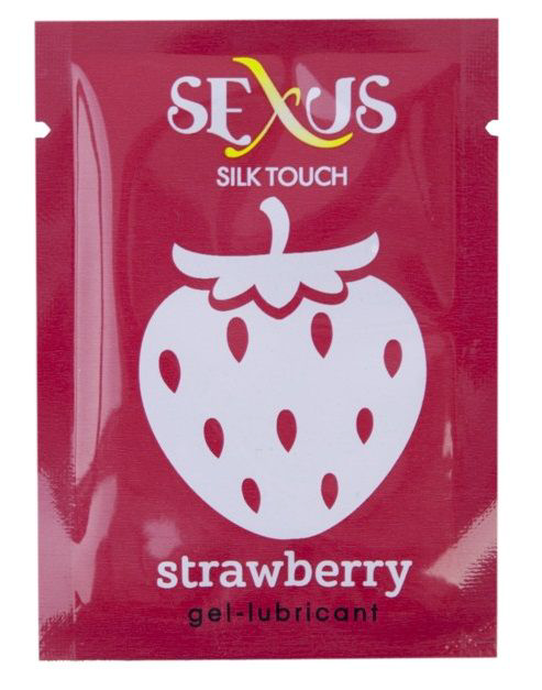 Набор из 50 пробников увлажняющей гель-смазки с ароматом клубники Silk Touch Stawberry по 6 мл. каждый - 1