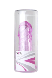 Розовая гелевая насадка с отростком для клиторальной стимуляции - 13 см. - 1