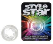 Прозрачное эрекционное кольцо STYLE STAR COCKRING - 0