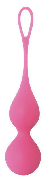 Матовые розовые вагинальные шарики Кегеля Layla Peonia - 1