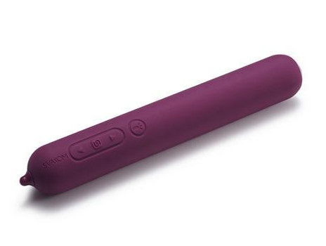 Фиолетовый вибратор Gaga со встроенной видеокамерой - 10 см. - 0