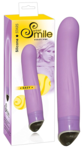 Фиолетовый вибратор Smile Easy - 22 см. - 0