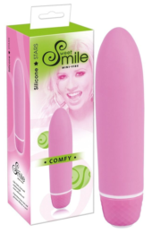 Розовый вибратор Smile Mini Comfy - 13 см. - 0