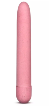 Розовый биоразлагаемый вибратор Eco - 17,8 см. - 0
