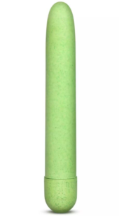 Зелёный биоразлагаемый вибратор Eco - 17,8 см. - 0