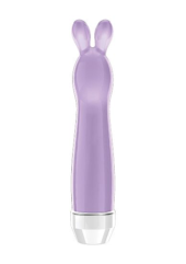 Фиолетовый вибратор с ушками Lena - 17,2 см. - 0