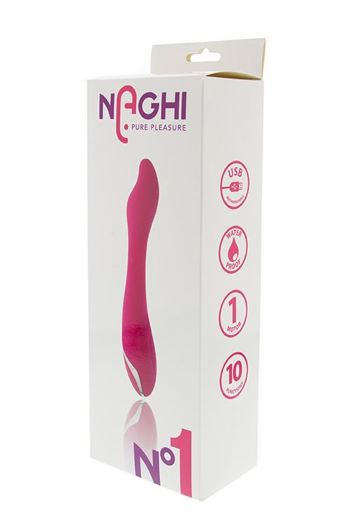 Розовый вибратор NAGHI NO.1 - 22 см. - 1
