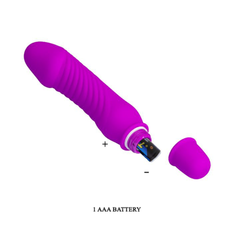 Фиолетовый мини-вибратор Stev -13,5 см. - 4