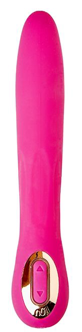 Ярко-розовый вибратор BENTLII - 14 см. - 0