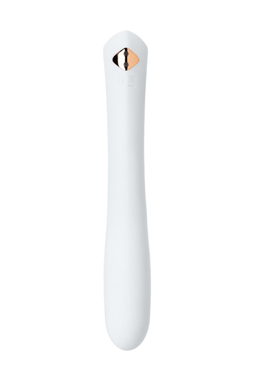 Белый гибкий водонепроницаемый вибратор Sirens Venus - 22 см. - 3