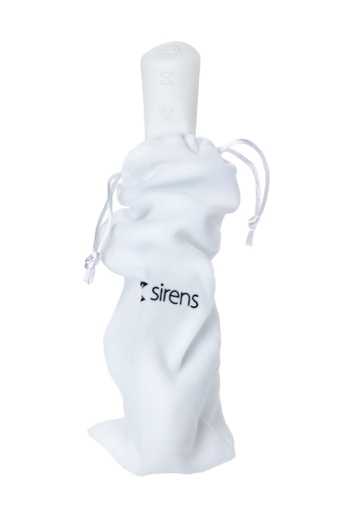 Белый гибкий водонепроницаемый вибратор Sirens Venus - 22 см. - 4