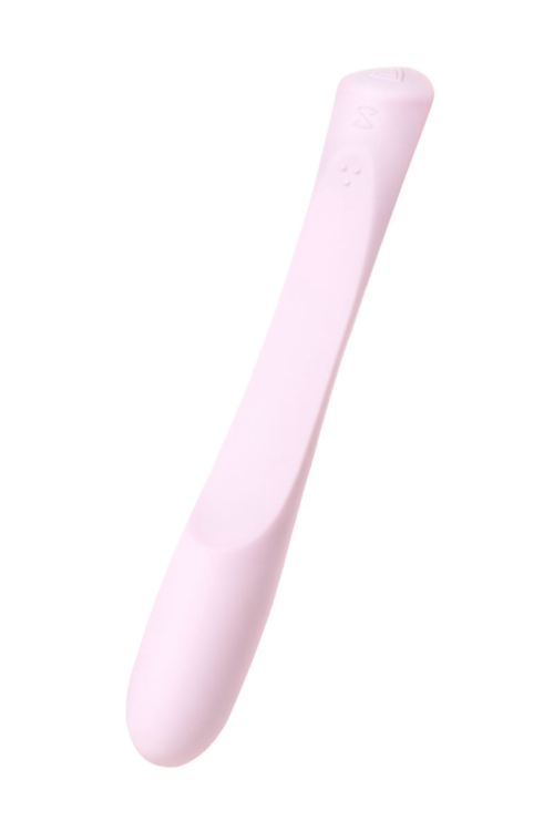 Нежно-розовый гибкий водонепроницаемый вибратор Sirens Venus - 22 см. - 1
