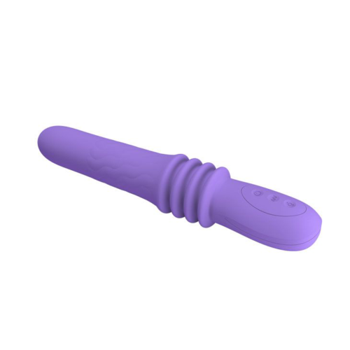 Фиолетовый вибратор Susie с возвратно-поступательными движениями - 25,2 см. - 2