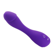 Фиолетовый вибратор Devil Dick - 16 см. - 1