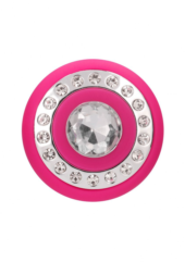 Розовый классический вибромассажер Jewel - 19,5 см. - 3