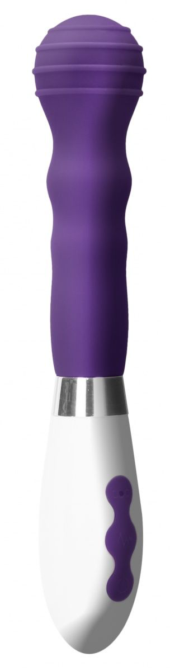 Фиолетовый вибромассажер Alida - 21 см. - 0