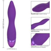Фиолетовый вибромассажер Aura Wand - 21,5 см. - 2