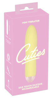 Желтый мини-вибратор Cuties Mini - 13,2 см. - 1