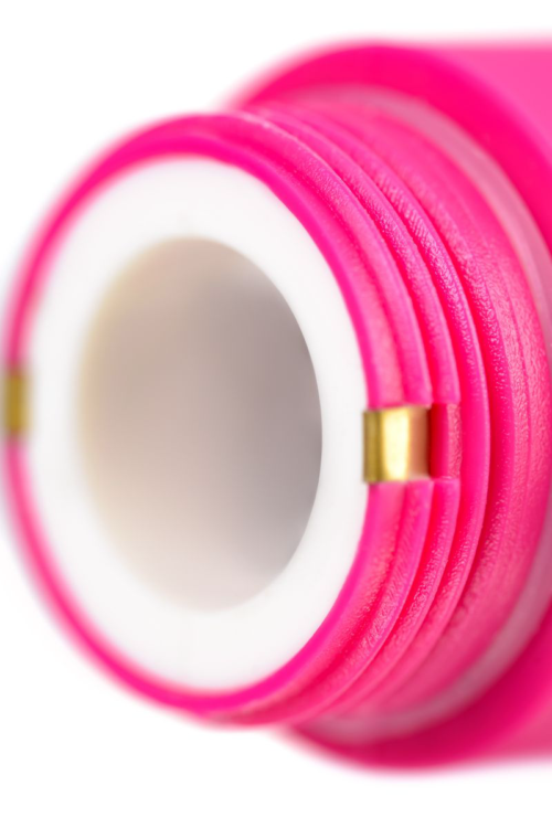 Розовый нереалистичный вибратор Mastick - 18 см. - 12