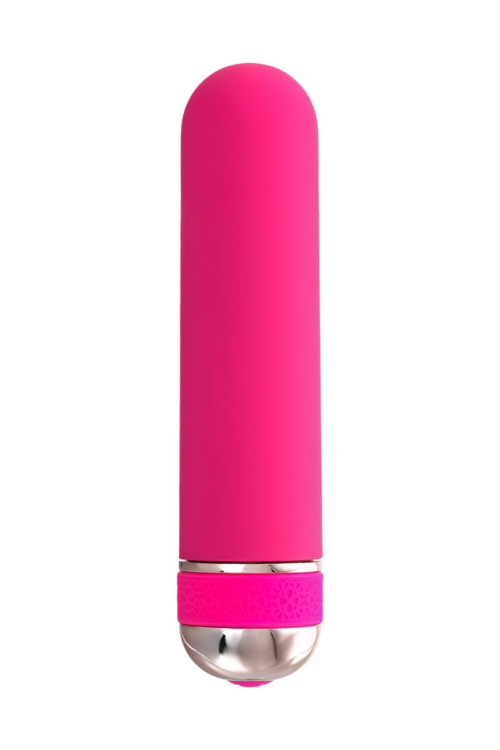 Розовый нереалистичный мини-вибратор Mastick Mini - 13 см. - 2