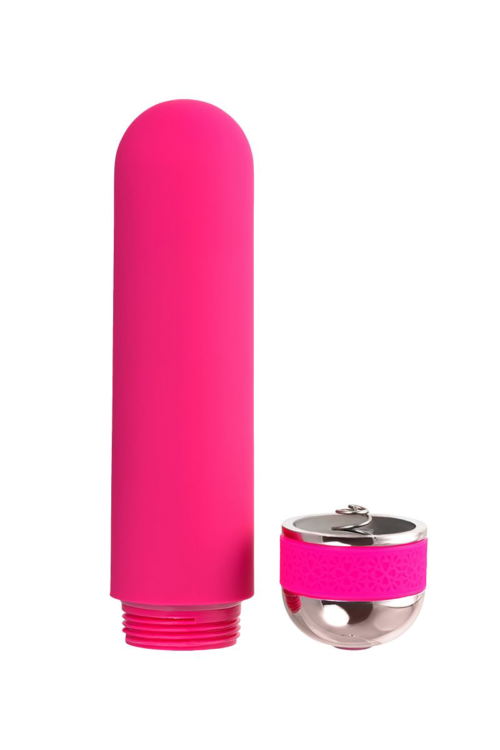 Розовый нереалистичный мини-вибратор Mastick Mini - 13 см. - 4