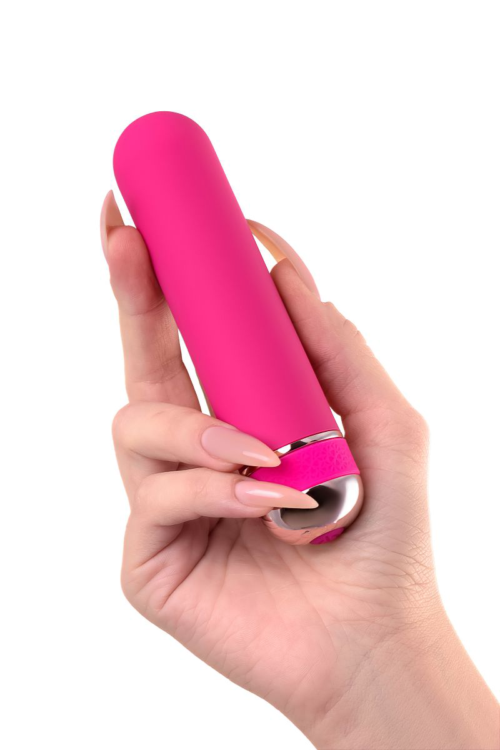 Розовый нереалистичный мини-вибратор Mastick Mini - 13 см. - 5
