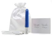 Синий перезаряжаемый вибратор Tango Blue USB rechargeable - 9 см. - 4
