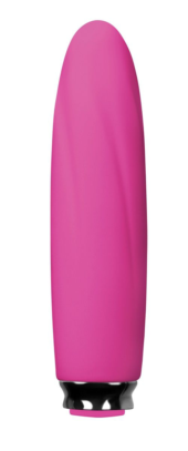 Перезаряжаемый розовый вибромассажер Luxe Compact Vibe Electra - 10,8 см. - 0