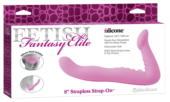 Розовый безременной фаллоимитатор-страпон 8 Strapless Strap-On - 20,3 см. - 3