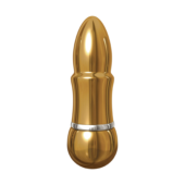 Золотистый алюминиевый вибратор GOLD SMALL - 7,5 см. - 0