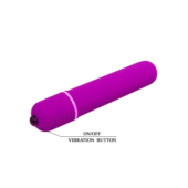 Фиолетовая вытянутая вибропуля - 10,2 см. - 3