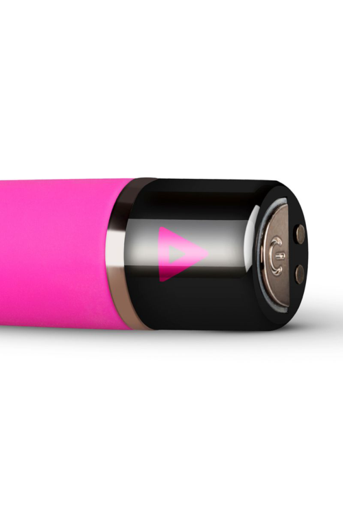 Розовый силиконовый мини-вибратор Lil Bullet - 10 см. - 6