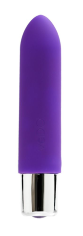 Фиолетовая вибропуля VeDO Bam Mini - 9,5 см. - 1