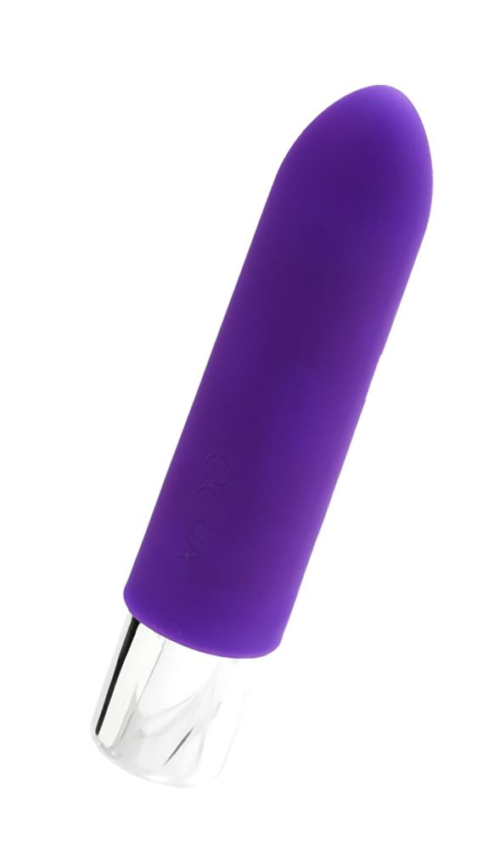Фиолетовая вибропуля VeDO Bam Mini - 9,5 см. - 0