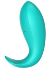 Зеленая вагинальная вибропробка для ношения Ava с пультом ДУ - 0
