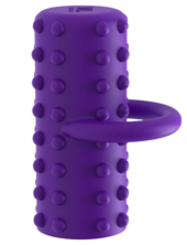 Фиолетовая вибропулька на палец Power Finger - 1