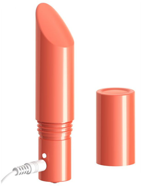 Оранжевый мини-вибратор Love Bullet - 8,4 см. - 2