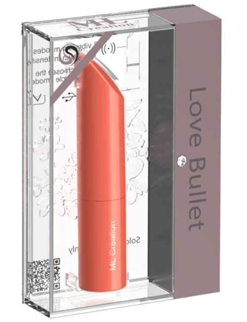 Оранжевый мини-вибратор Love Bullet - 8,4 см. - 3