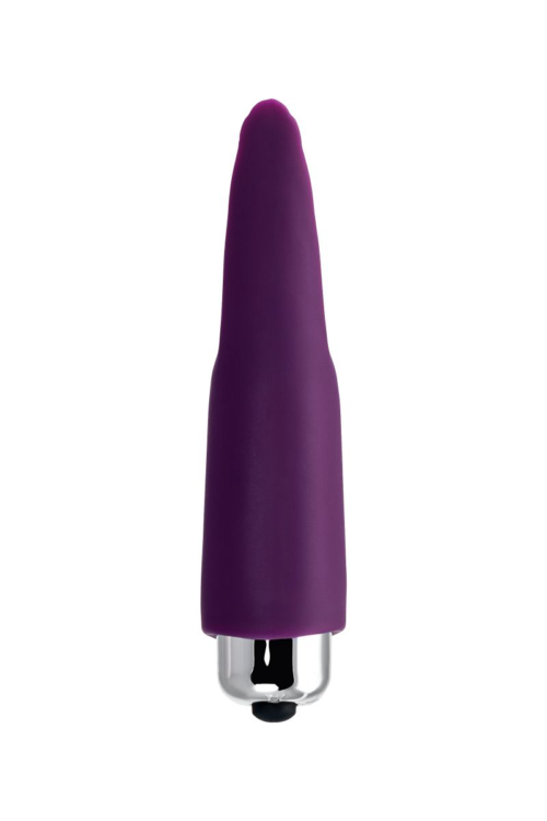 Фиолетовая вибронасадка на палец JOS Tessy - 9,5 см. - 4