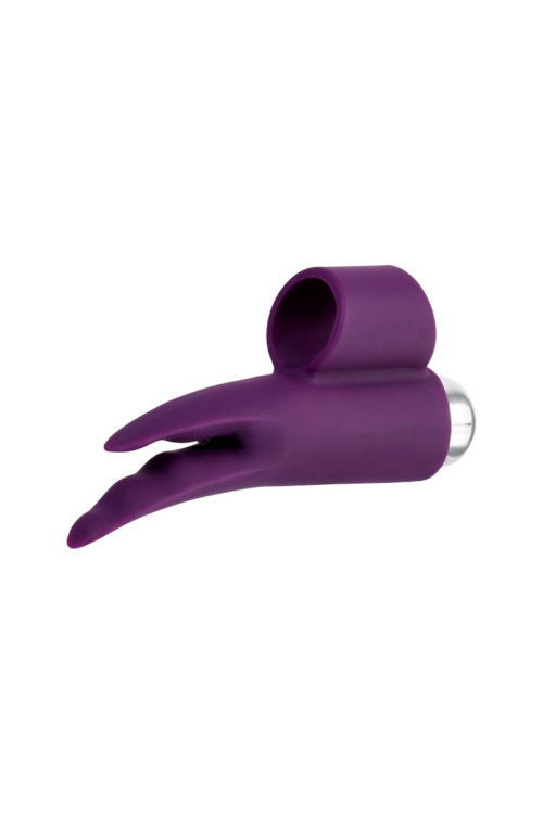 Фиолетовая вибронасадка на палец JOS Tessy - 9,5 см. - 5